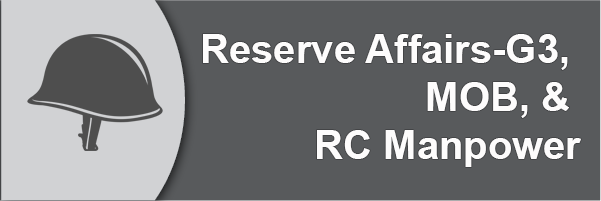 Reserve Affairs-G3, MOB, & RC Manpower